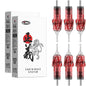 Set 40 ace de tatuat tip cartus, de 4 tipuri, 1003RL, 1005RL, 1007RL, 1009RL, 1007RS, 1009RS, 1207RS, 1209RS, din otel inoxidabil, pentru linii, contur, umplere, EN04X-40KIT-DG