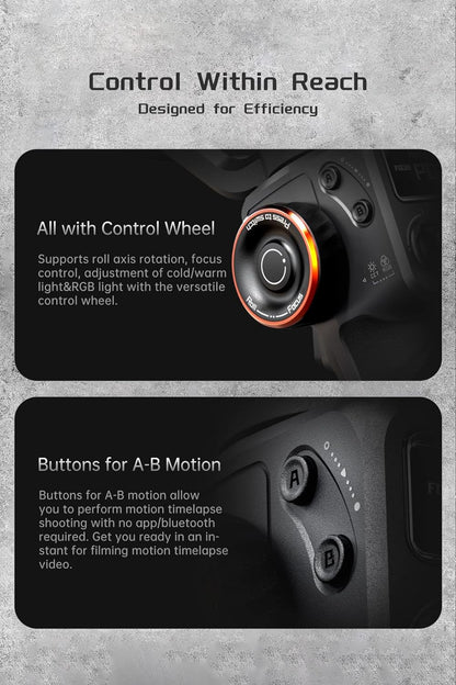 Sistem de stabilizare imagine pentru smartphone Android si IOS, Hohem iSteady M6, stabilizator gimbal cu 3 axe, display OLED, mini trepied, incarcare 400 g