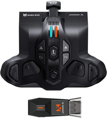 Atasament pentru controler Xbox Seres X/S, gamepad cu butoane aditionale, vibratii, Armor X, acumulator 1300 mAh, adaptor wireless 2.4Ghz, compatibil Xbox One / Switch / PC Windows 10, 11 / PS4