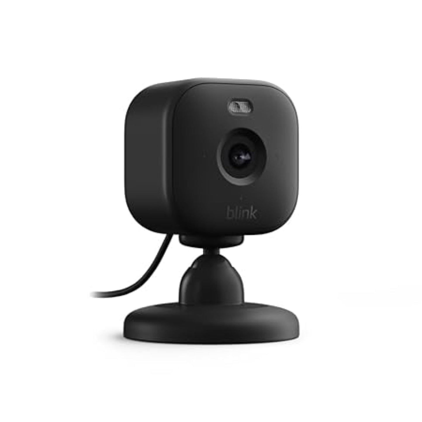 Noul Blink Mini 2 – Camera smart de supraveghere HD color cu vedere nocturna, reflector, microfon bidirectional si detectie miscare, compatibila Alexa (Negru)