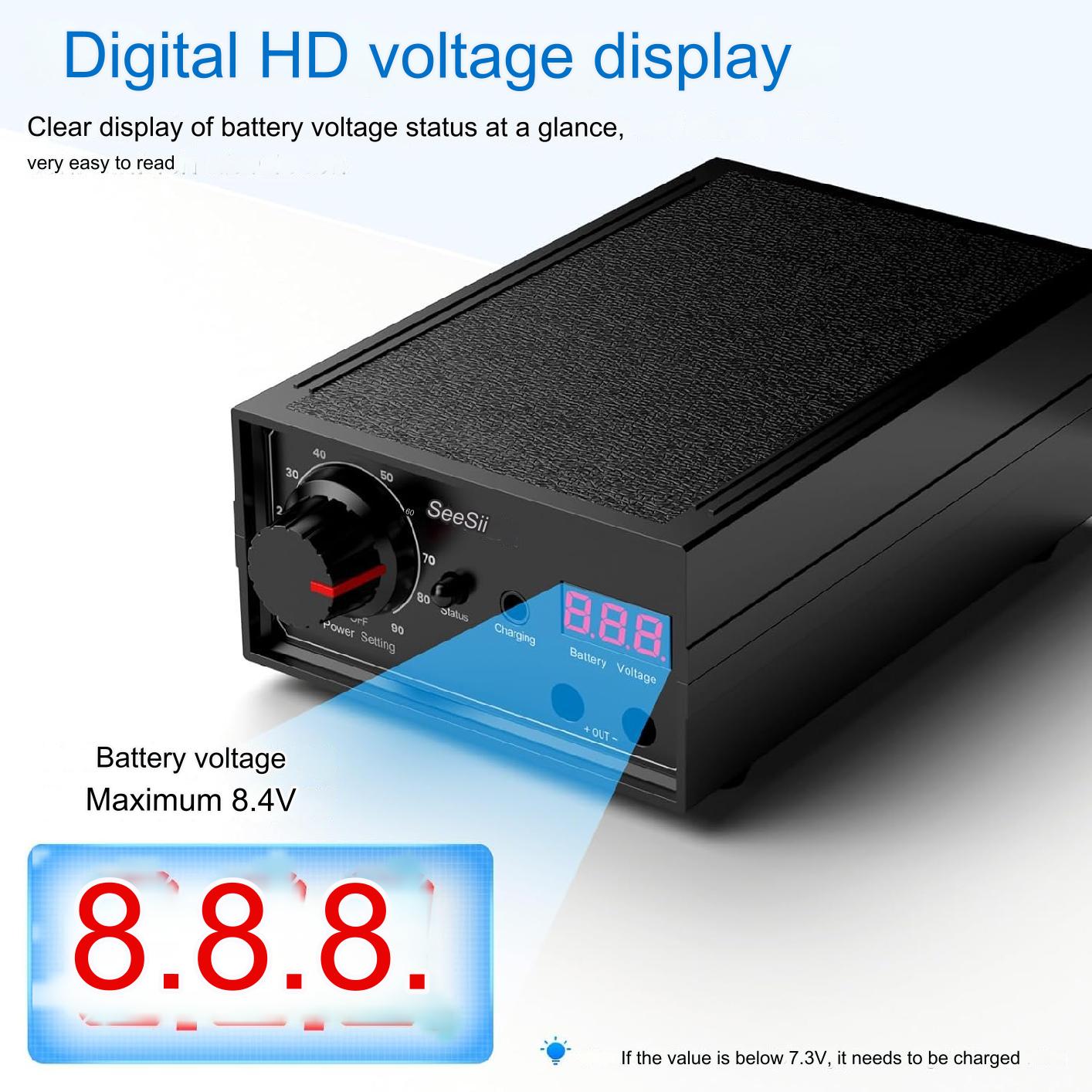 Aparat de sudura in puncte, Dual Pulse, 8000 W, portabil, 10-90 de niveluri, display, 0,1 mm, 0,3 mm, cu banda de nichel, pentru lipit acumulatori, Seesii