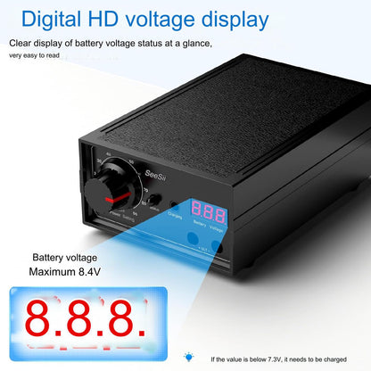 Aparat de sudura in puncte, Dual Pulse, 8000 W, portabil, 10-90 de niveluri, display, 0,1 mm, 0,3 mm, cu banda de nichel, pentru lipit acumulatori, Seesii
