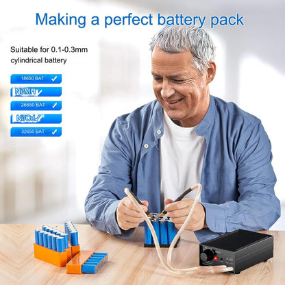 Aparat de sudura in puncte, Dual Pulse, 8000 W, portabil, 10-90 de niveluri, display, 0,1 mm, 0,3 mm, cu banda de nichel, pentru lipit acumulatori, Seesii