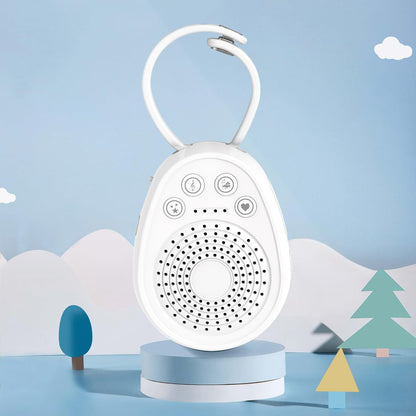 Dispozitiv generare sunete albe, 20 melodi pentru bebelusi si copii, wireless, temporizator, autonomie 30h, reincarcabil, acumulator 1000 mAh, alb