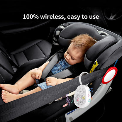 Dispozitiv generare sunete albe, 20 melodi pentru bebelusi si copii, wireless, temporizator, autonomie 30h, reincarcabil, acumulator 1000 mAh, alb