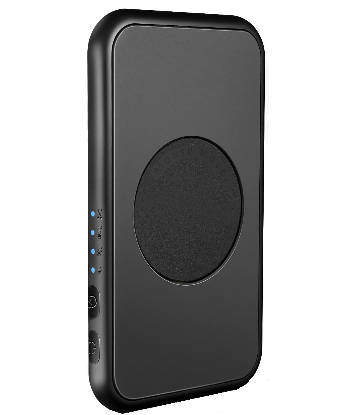 Mouse jiggler mecanic, ultra subtire si silentios , plug & play, miscare aleatorie, alimentare USB, buton pornire/oprire, temporizator, simuleaza miscarea mouseului, portabil, negru