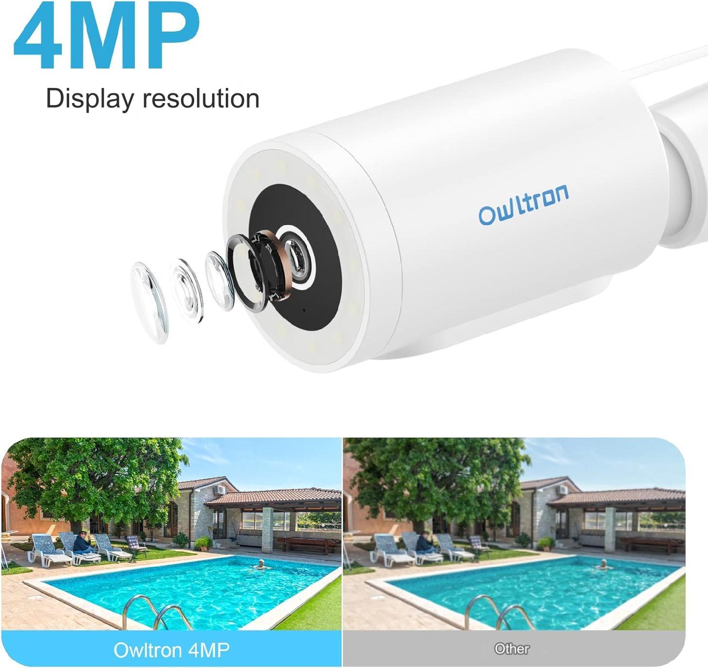 Camera Supraveghere WiFi, 2K, 4MP, 2560x1440, detectare si urmarire umana AI, difuzor incorporat, Slot Card SD,  Comunicare Biredictionala, Intelligent tracking, PTZ, Vedere nocturna 10 m, impermeabila IP65, Senzor Miscare, Lumina LED, Alarma, Alb
