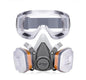 Masca respiratorie AirGearPro G-500 cu filtru A1P2 si P2, semimasca protectie cu sistem dublu de filtrare, pentru vopsire, slefuire, constructii, praf fin, gaze si vapori, reutilizabila, cu curele reglabile