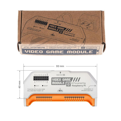 Modul video game pentru Flipper Zero Pinball Zero, placa dezvoltare RP2040, iesire HDMI/USB 640x480 60Hz, senzor miscare 6 Axe ICM-42688-P, GPIO 14 pini, compatibil Raspberry Pi Pico, jocuri retro si proiecte DIY