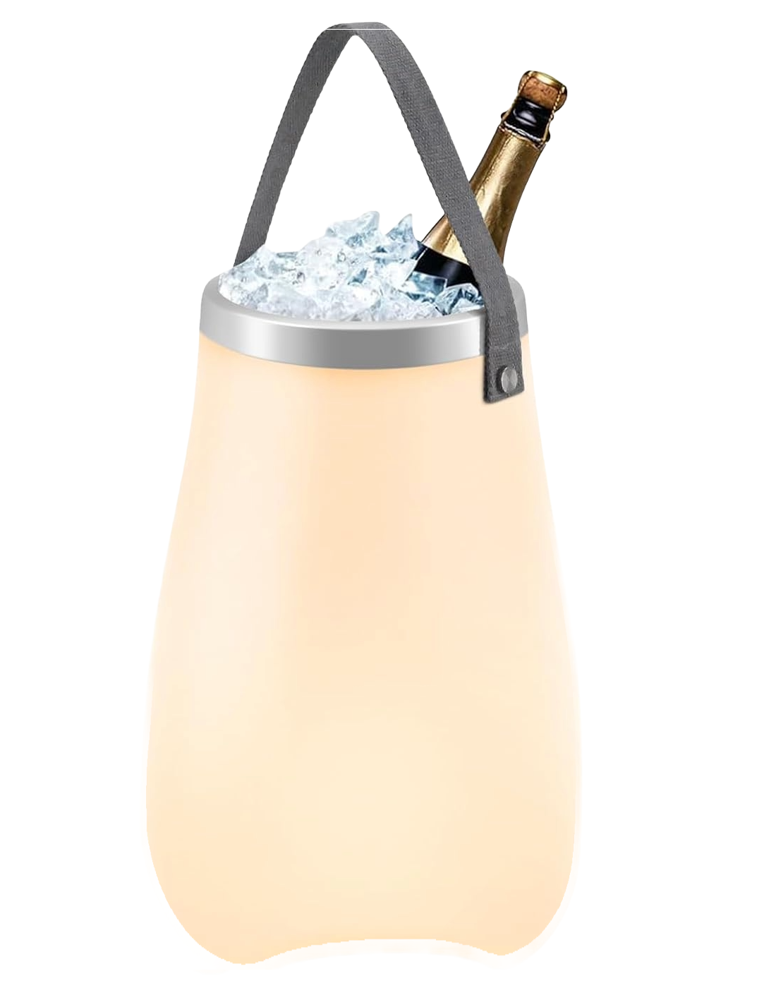 Frapiera cu lumina ambientala, bluetooth si difuzor integrat, lumina LED, impermeabila IP54, design minimalist, pentru racit bauturi, malux