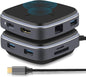 Hub adaptor USB-C, statie de andocare 9 in 1cu HDMI 4K, LAN RJ45, PD 100W, 3 USB-A 3.0, Cititor SD / TF, pentru transfer de date USB-C