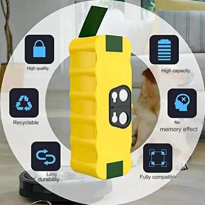 Acumulator compatibil iRobot Roomba 4050 mAh, 14.4 V, Roomba R3 500/600/700/800/900 seria 500/510/531/535/540/550/552/560/570/580/5095/500/500/531/535/660/700/760/770/780/790/800/870/900