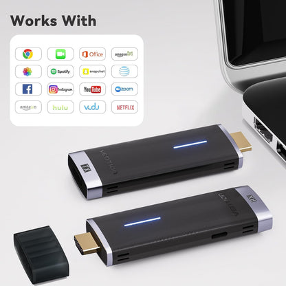 Kit Extender HDMI Wireless, 1920×1080@60Hz , pana la 40m, cu suport Plug and Play Adaptor HDMI 2,4/5GHz, Vention