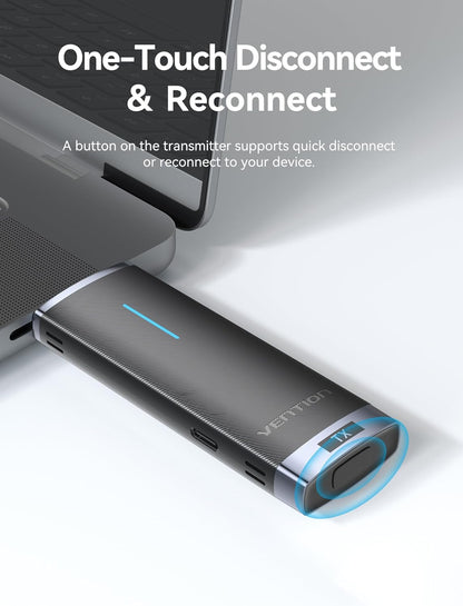 Kit Extender HDMI Wireless, 1920×1080@60Hz , pana la 40m, cu suport Plug and Play Adaptor HDMI 2,4/5GHz, Vention (copiază)
