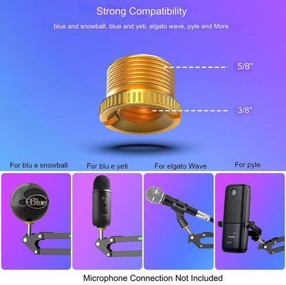 Set Brat RGB cu menghina cu suport pentru microfon si Filtru ,stand , Profesional , Adjustabil