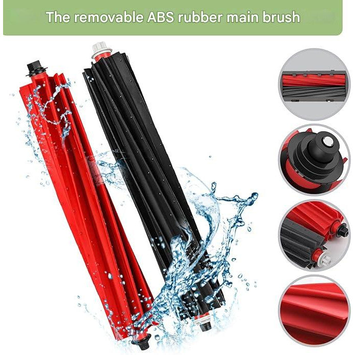 Set 26 accesorii pentru aspirator, compatibile cu Roborock S8 MaxV Ultra cu 2 perii principale, 4 saci de praf, 4 servetele, 4 stergatoare laterale, 4 filtre, 6 perii laterale, 1 perie de curatare si 1 surubelnita