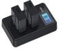 Set 2 acumulatori LP-E17 1100 mAh cu incarcator dublu cu display LCD, pentru Canon EOS RP, M3, M5, M6, M6, EOS 77D, 200D, 250D, 750D, 760D, 800D, 80000D, Rebel T6i, T6s, T7i, SL2, Kiss X8i, X9