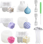 Set 6 matrita de silicon pentru lumanari, 100x fitile, 2x suport fitil, 1x ac de gaurit, din silicon alimentar, 3D, netoxice, inodore, flexibile si durabile, pentru confectionare lumanari, sapunuri, si prajituri, mousse, dulciuri, ciocolata, inghetata