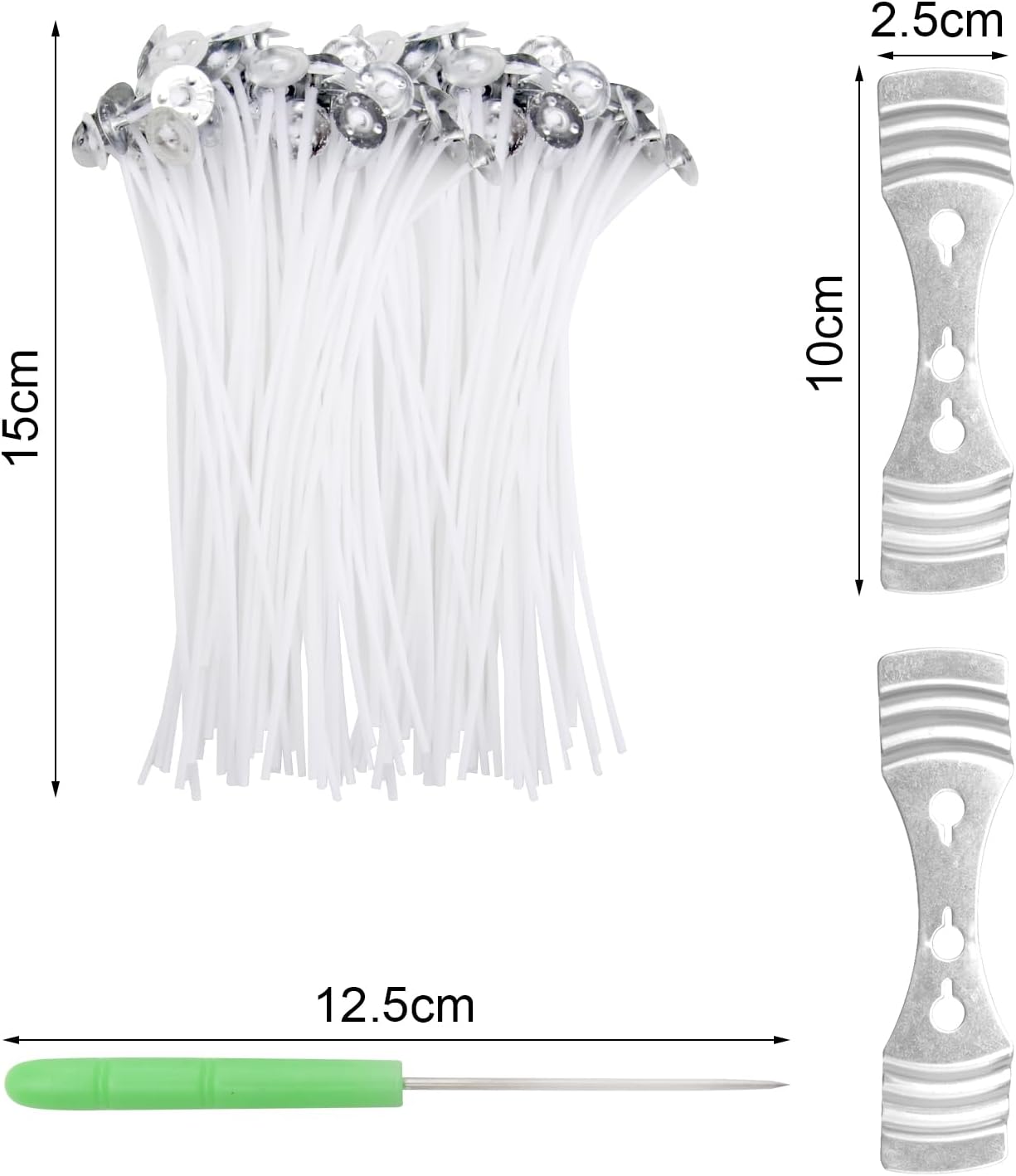 Set 6 matrita de silicon pentru lumanari, 100x fitile, 2x suport fitil, 1x ac de gaurit, din silicon alimentar, 3D, netoxice, inodore, flexibile si durabile, pentru confectionare lumanari, sapunuri, si prajituri, mousse, dulciuri, ciocolata, inghetata