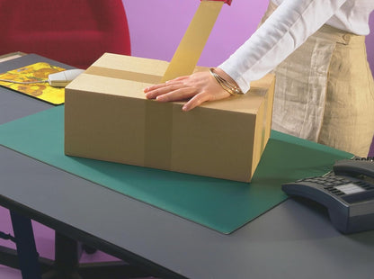 Dispenser manual pentru aplicat banda adeziva 55 mm x 66 m, cu 2 role scotch si maner ergonomic