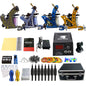 Set 4 masini de tatuat cu accesorii, sursa, ace si cutie de transport , Aparat de tatuat