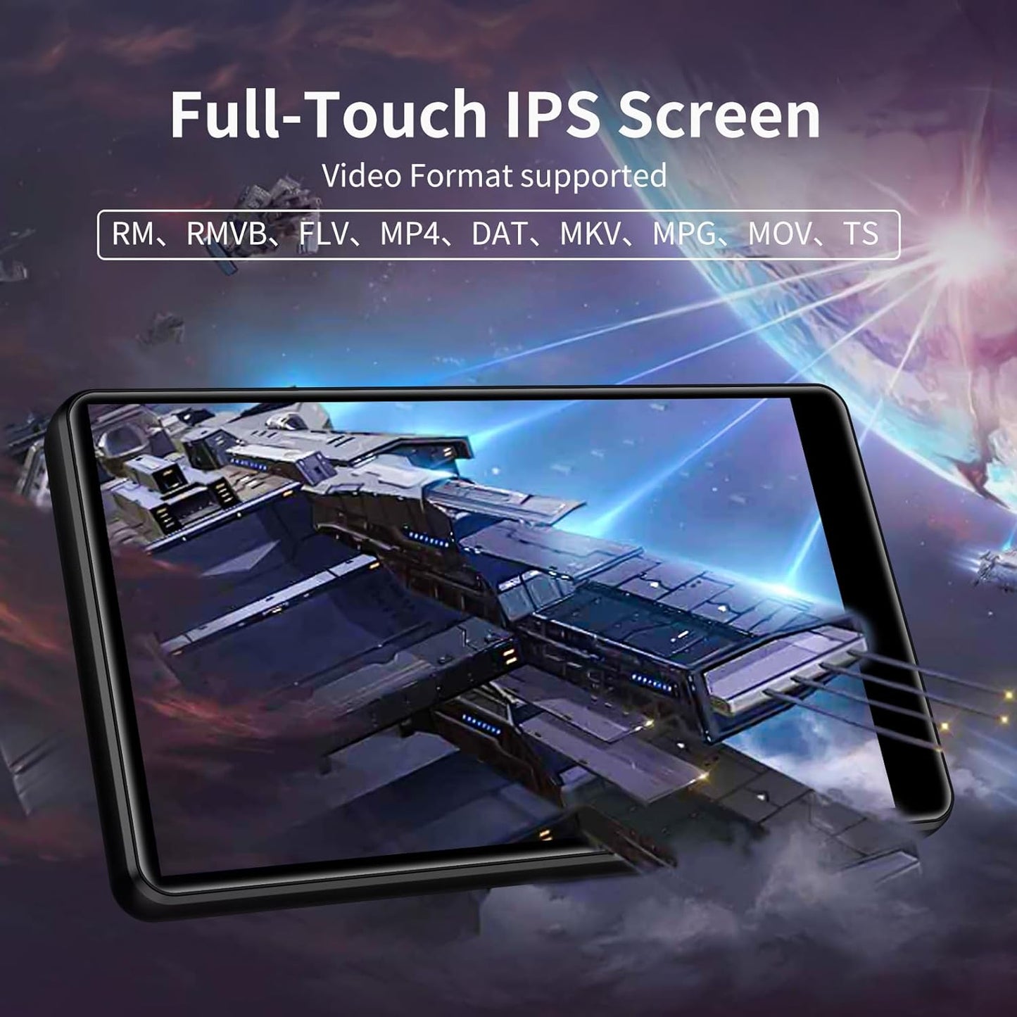 MP4 Player de 80 GB cu WiFi, Bluetooth, Touchscreen de 4.0 inch, sistem de operare Android 8.1 OS, procesor cu 8 nuclee de 1,92 GHz, aplicati preinstalate, Play Store, Browser, E-Book, Radio Fm, Recorder, Spotify, SWOFY negru