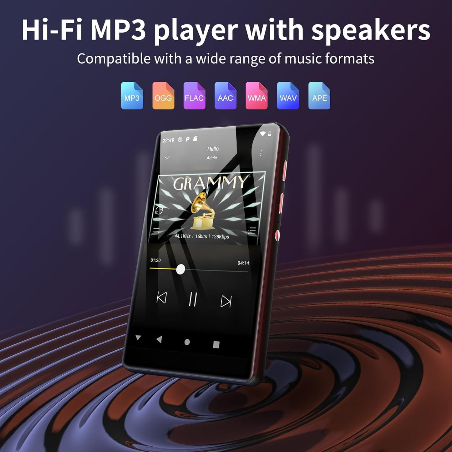 MP4 Player de 80 GB cu WiFi, Bluetooth, Touchscreen de 4.0 inch, sistem de operare Android 8.1 OS, procesor cu 8 nuclee de 1,92 GHz, aplicati preinstalate, Play Store, Browser, E-Book, Radio Fm, Recorder, Spotify, SWOFY negru