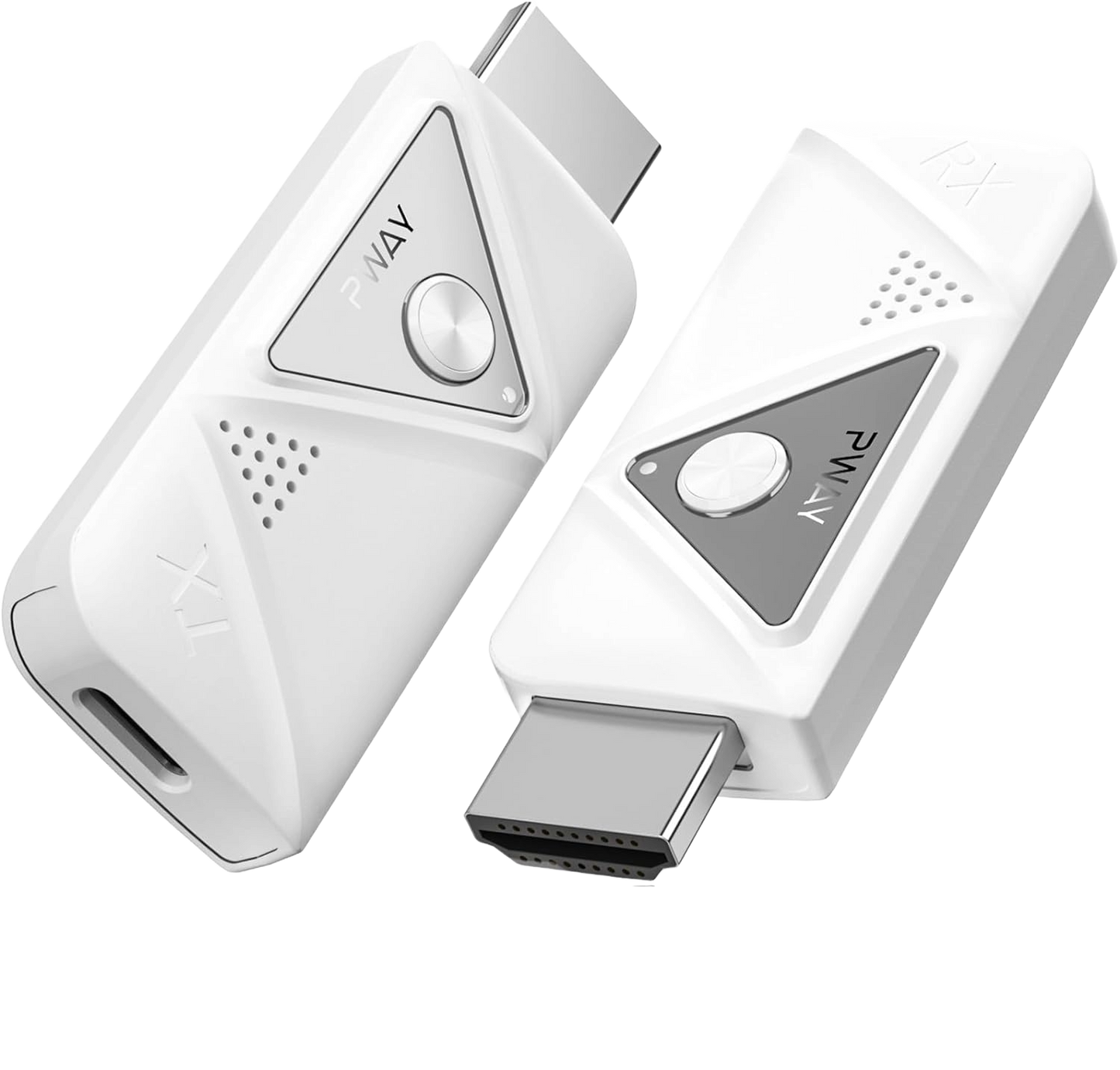 Kit Extender HDMI Wireless, Full HD 1080p 60Hz, dual band 2.4 si 5GHz, adaptor HDMI Plug and Play, pana la 30m, latenta scazuta, design slim, alb