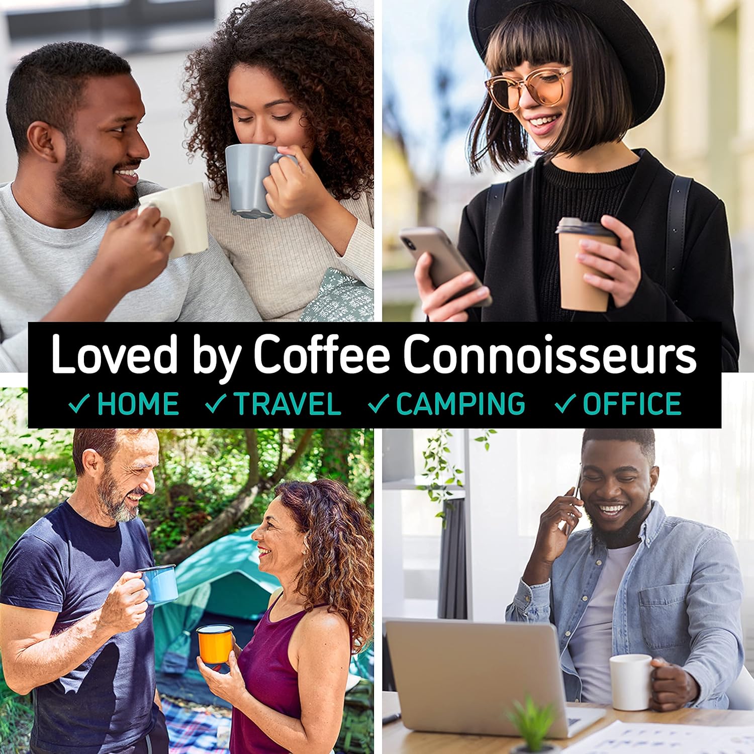 Cafetiera cu piston French Press 8 cesti, presa franceza cu perete dublu, capacitate 1 litru, din otel inoxidabil, cu recipient de depozitare cafea, argintiu