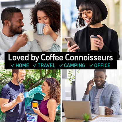 Cafetiera cu piston French Press 8 cesti, presa franceza cu perete dublu, capacitate 1 litru, din otel inoxidabil, cu recipient de depozitare cafea, argintiu