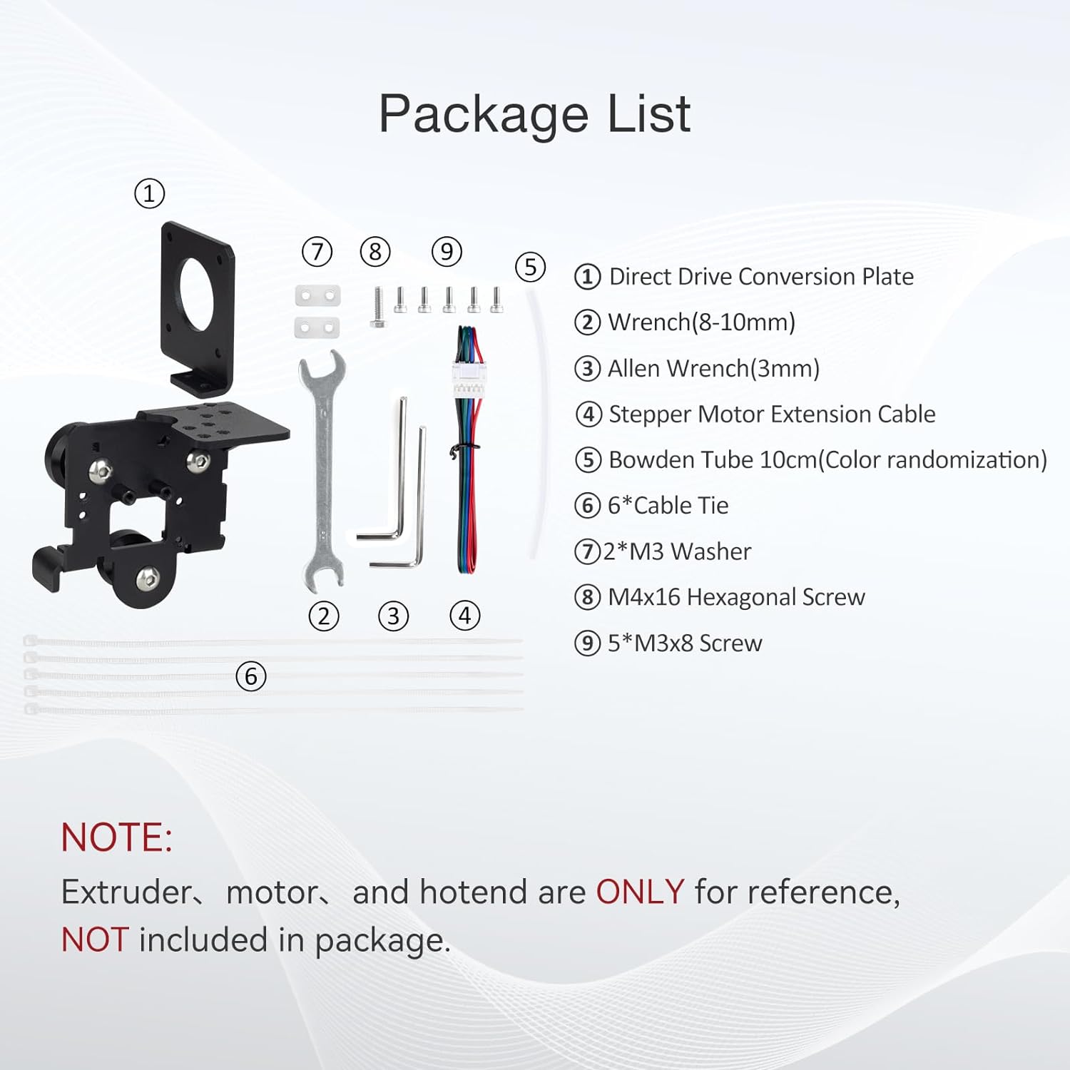 Kit de conversie extruder imprimanta 3D, suport Direct Drive compatibil cu Ender 3 V2 Neo, Ender 3 Neo / Max  si Bowden Extruder