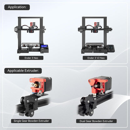 Kit de conversie extruder imprimanta 3D, suport Direct Drive compatibil cu Ender 3 V2 Neo, Ender 3 Neo / Max  si Bowden Extruder