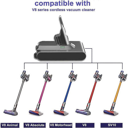 Acumulator 4600 mAh pentru Dyson V8, baterie 21, 6 V compatibila cu Dyson V8 Animal, V8 Absolute, V8 Motorhead SV10, cu filtru inclus