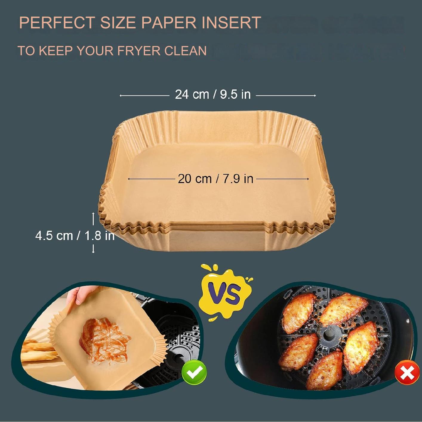 Accesorii pentru Friteuza cu aer cald, set 6 piese, compatibile cu modelele Airfryer Cosori 5,5 L, XXL 5,5 litri Square XL, tava pentru pizza, tava de coacere, gratar, hartie de copt, cleste si suport din silicon