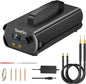 Aparat de sudura in puncte portabil, cu ecran LCD, 120 niveluri reglabile, cu condensator Farad 3000F, cu banda de nichel 0,1-0,3 mm, 4 x electrozi, pentru lipit acumulatori, negru