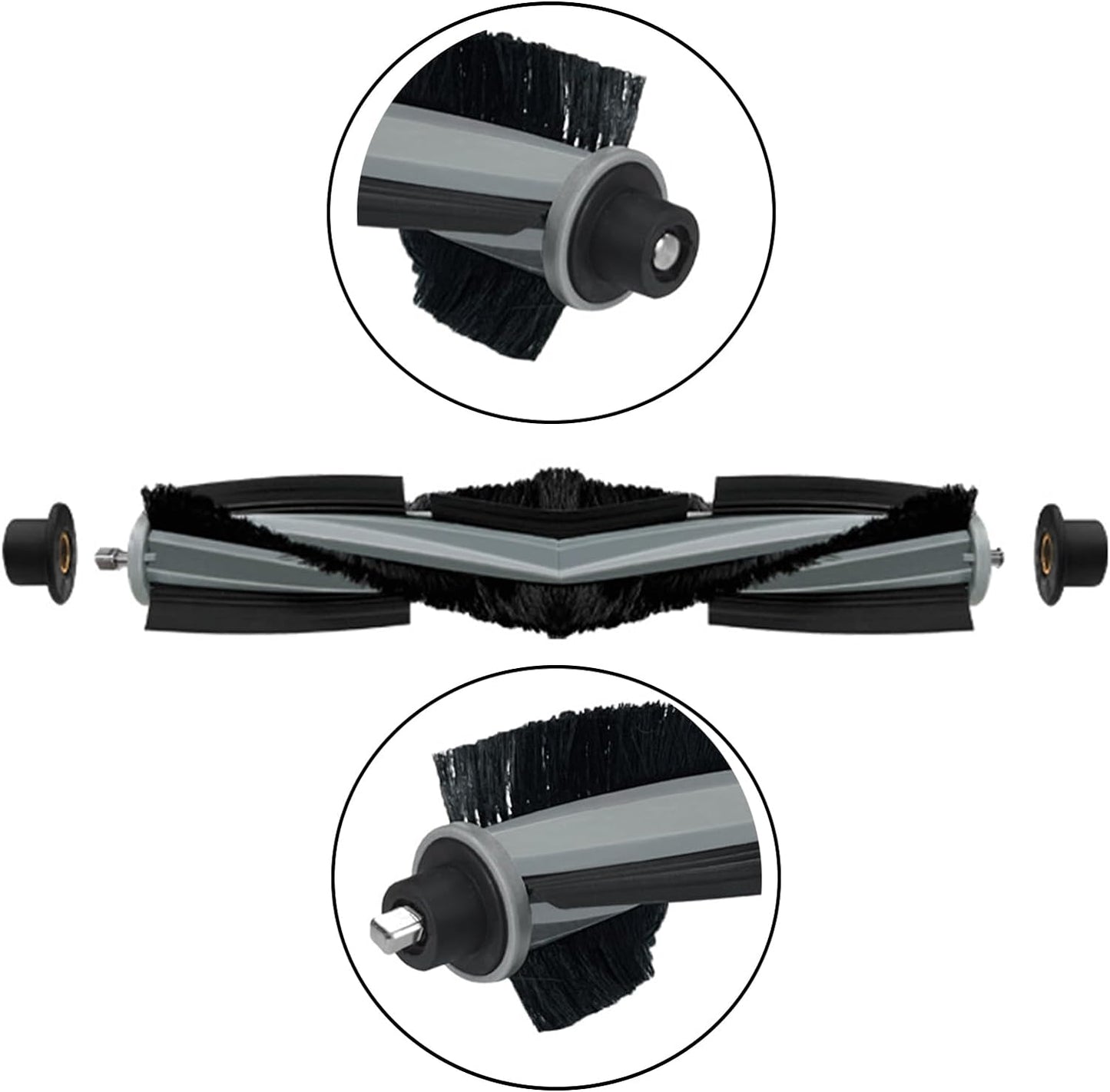 Set 17 accesorii pentru aspirator, compatibile cu Ecovacs Deebot X2, X2 Omni, X2 Pro, DEX86, cu filtru Hepa 4 buc, perie tambur 1 buc, perie laterala 4 buc, mop de microfibra 4 buc, saci de praf 4 buc, accesorii de curatare