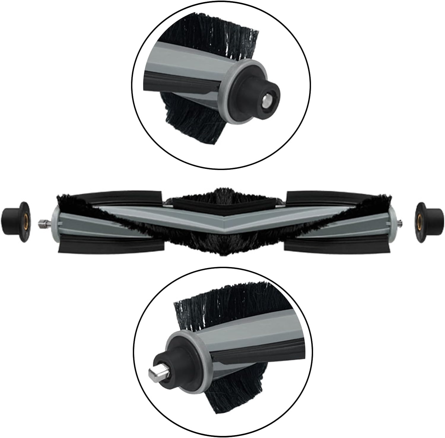 Set 17 accesorii pentru aspirator, compatibile cu Ecovacs Deebot X2, X2 Omni, X2 Pro, DEX86, cu filtru Hepa 4 buc, perie tambur 1 buc, perie laterala 4 buc, mop de microfibra 4 buc, saci de praf 4 buc, accesorii de curatare