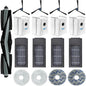 Set 17 accesorii pentru aspirator, compatibile cu Ecovacs Deebot X2, X2 Omni, X2 Pro, DEX86, cu filtru Hepa 4 buc, perie tambur 1 buc, perie laterala 4 buc, mop de microfibra 4 buc, saci de praf 4 buc, accesorii de curatare