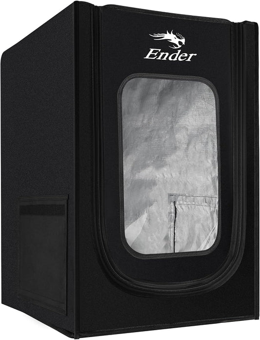 Husa imprimanta 3D Creality pentru seria Ender 3, Ender 3 Pro, Ender 3S, Ender 3 V2, Ender 3 Neo, Ender 3 V2 Neo, Ender 2, Ender 2pro, CP-01, Ignifuga, impermeabila, rezistenta la praf, detasabila 720x600x480mm, Negru