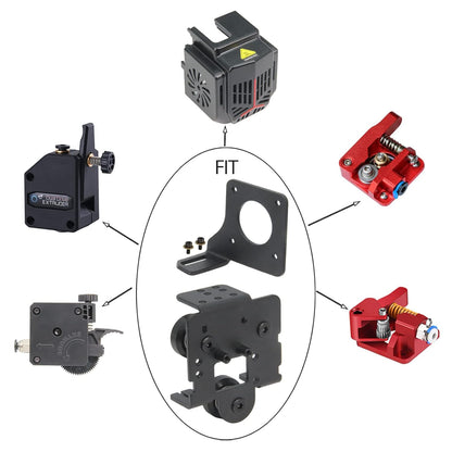 Kit de Conversie Imprimanta 3D, cu Motor pas cu pas, Extruder Dual Gear, din Metal, cu Arc de Tensionare si Suport Direct Drive, pentru Ender 3 Neo, Ender 3 V2 Neo, Ender 3 Max Neo