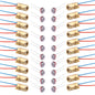 Set 20 Fotorezistori GM5539 de 5mm si 20 diode laser modul mini red 5V, 6mm, tensiune maxima 150V DC, temperatura de functionare -30 - +70 grade Celsius, din cupru