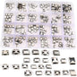 Set 240 conector mama USB B micro pentru PCB, cu 24 de modele diferite, din otel inoxidabil, compatibile cu mouse, tastaturi si incarcatoare, mufe de telefon, pentru inlocuire si reparatii si cutie de depozitare si transport