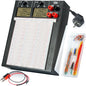Kit sursa de alimentare 2 in 1 cu placa Breadboard, DC +15V -15V, cu 140 fire jumper si 2 cablu banana, pentru proiecte electronice, Kit Arduino, YIHUA 1502PBB