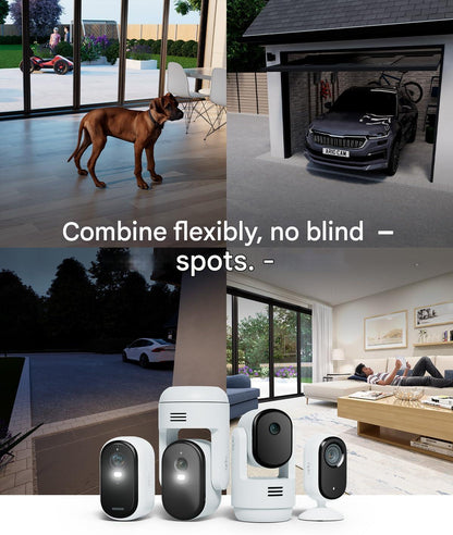 Camera de supraveghere Arlo Essential 2K HD, 3 XL, cu baterie 2K, set de 3 bucati, WiFi, wireless, video HD 1080p, vedere nocturna color, lumina, senzor de miscare, alarma, audio bidirectional, cu aplicatie