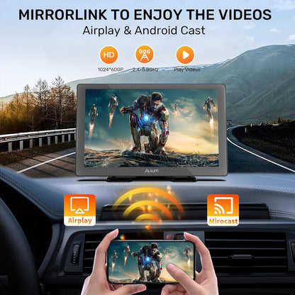 Navigatie Auto, Multimedia cu ecran 9 inch, camera marsarier, Apple CarPlay si Android Auto, Mirror Link, control vocal, transmitator FM, AUX