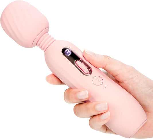 Vibrator, aparat de masaj cu functie de caldura, portabil, Wireless, 5 moduri de vibratii puternice pentru femei, masaj dureri musculare, recuperare, incarcare USB
