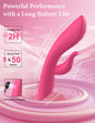 Vibrator cu stimulator clitoris, cu aplicatie smartphone, 12 moduri de vibratie, impermeabil IPX7, din silicon