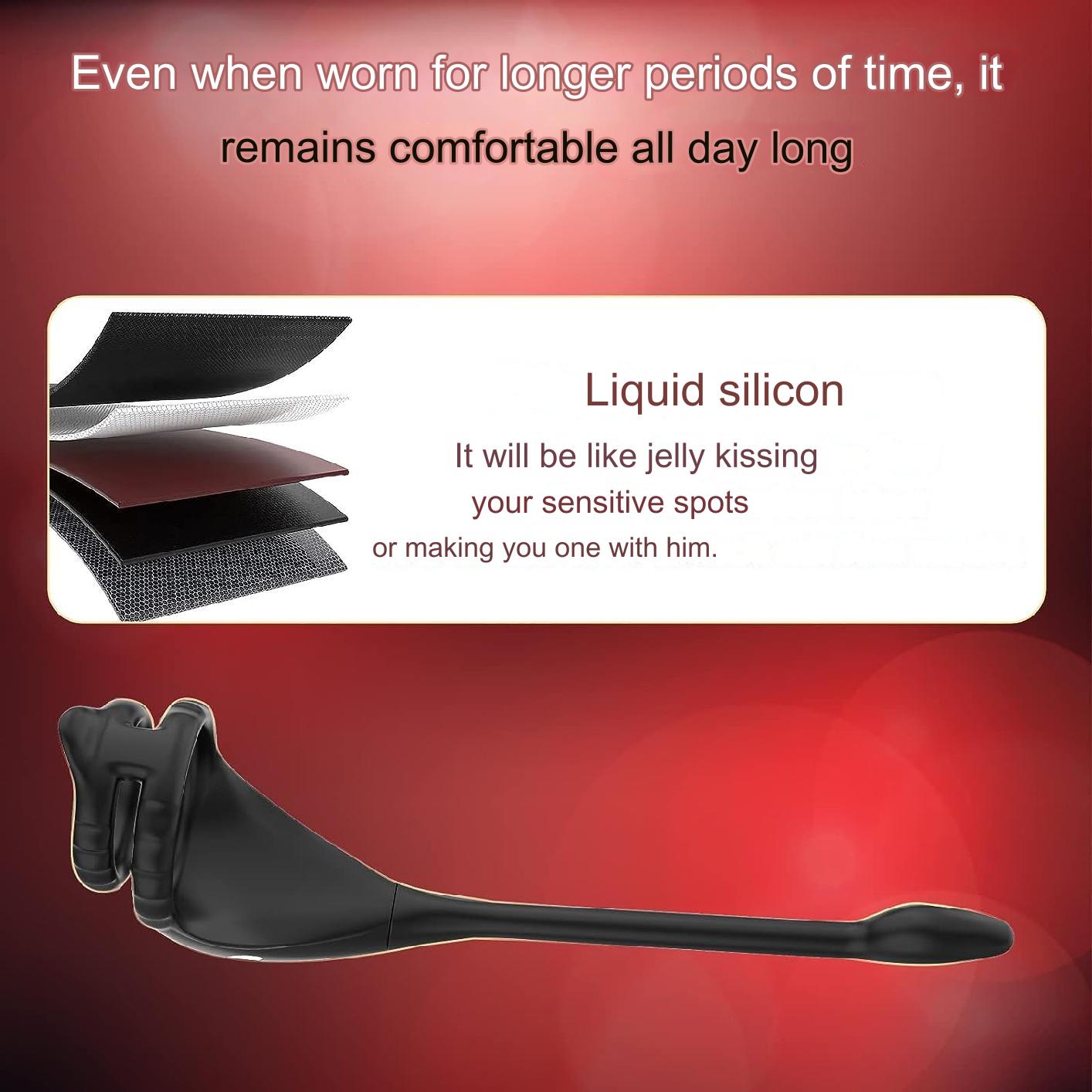 Vibrator inel dublu pentru penis cu aplicatie telefon,10 moduri de vibratie, impermeabil