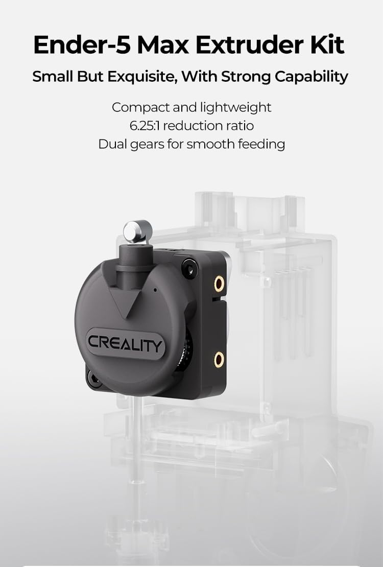 Mecanism de extrudare 3D metalic pentru imprimanta Creality Ender 5 Max, Extruder Upgrade/Schimb, compatibil cu filament standard, accesoriu precizie alimentare filament