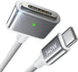 Cablu de incarcare USB-C la Magsafe 3 pentru alimentare MacBook Air M2 M3 2023/2022, MacBook Pro 13 2023 (M3, M2, 14-16 inch), de 2m, 140W PD, magnetic, cu indicator LED